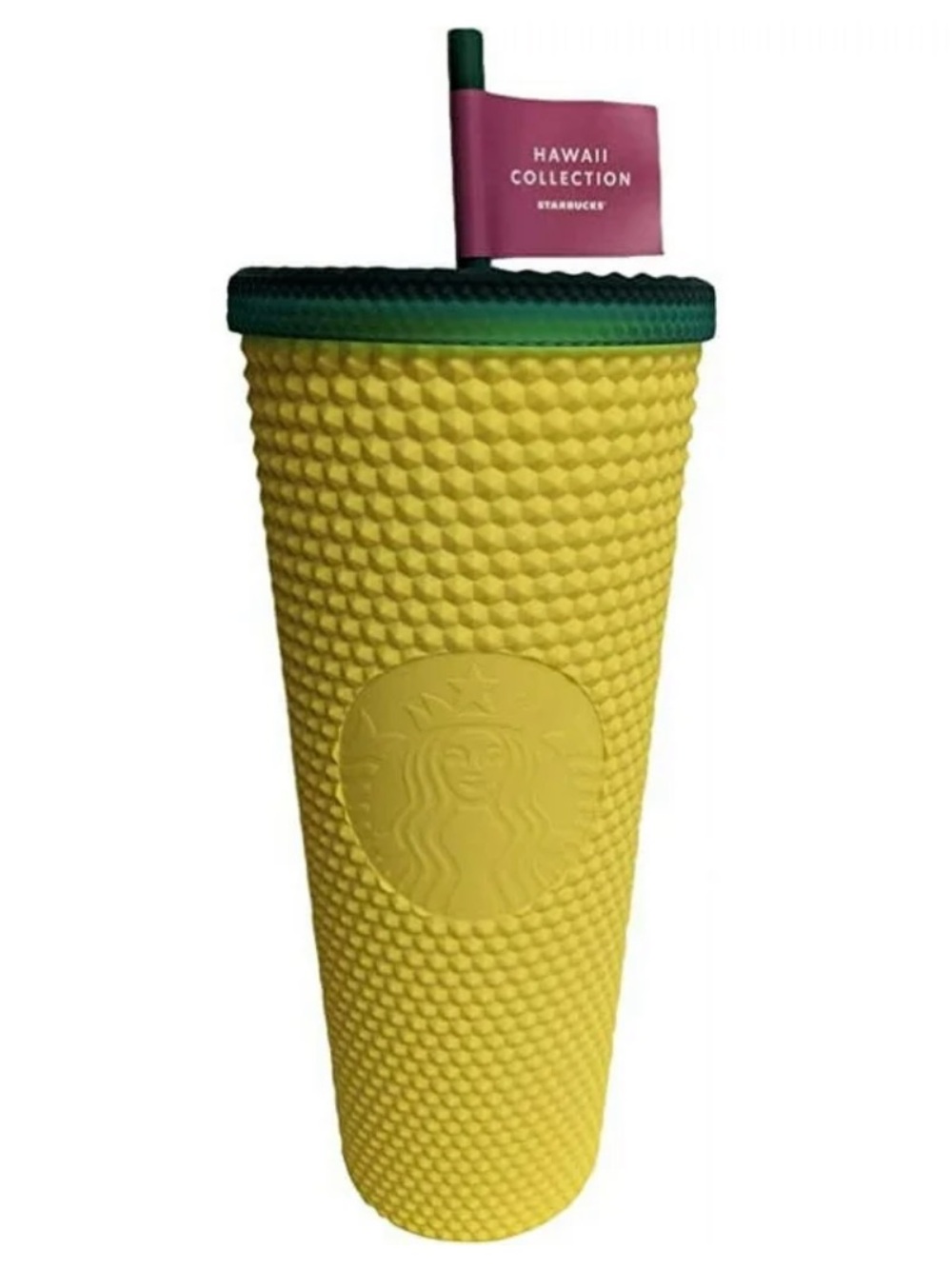 NWT Starbucks Hawaii Exclusive Collection Matte Studded Pineapple 24oz Tumbler